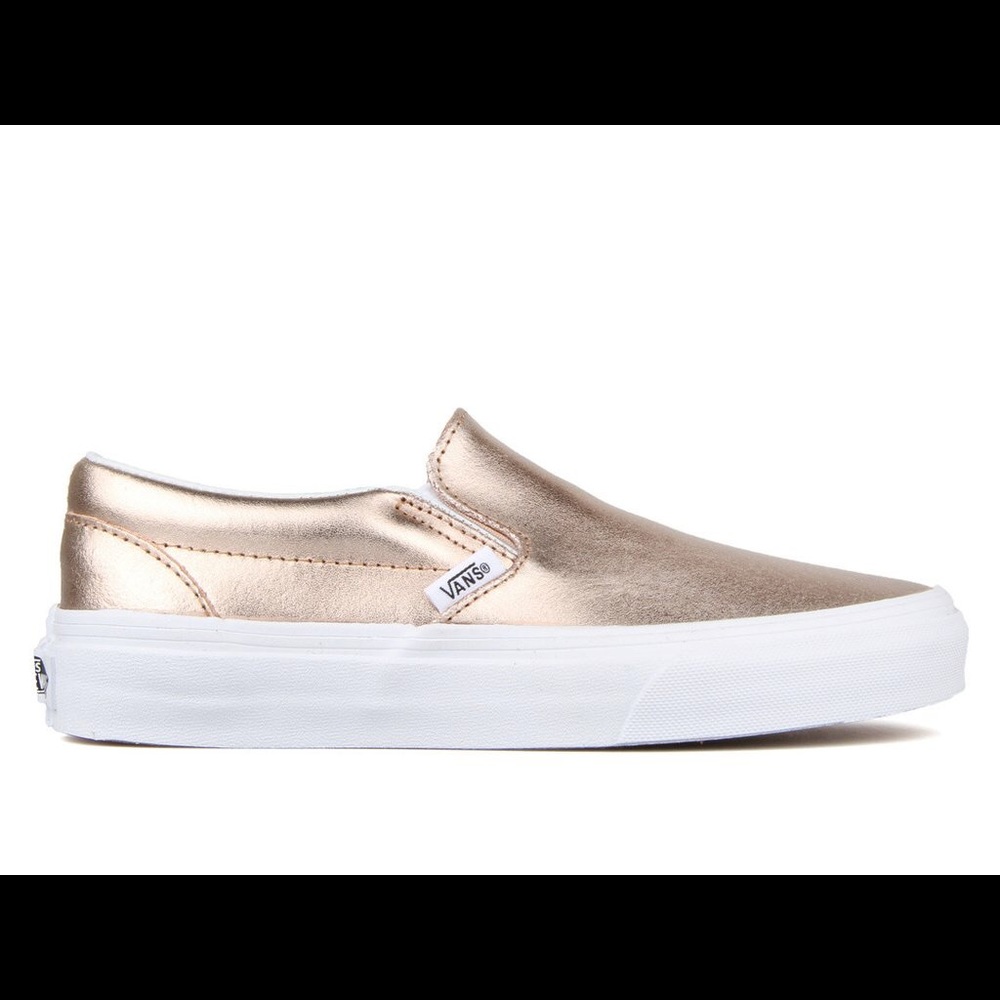 Vans Metallic Leather Classic Slip-On